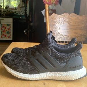 mens adidas ultraboost black white